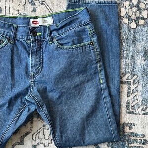 Levi's Men's Slim Jeans with Neon Stitching